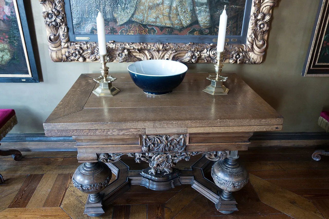 Table with Carved Legs